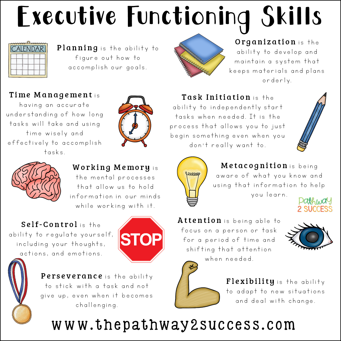 Executive Functioning Skills Explained - The Pathway 2 Success